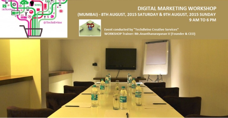 Social media marketing, digital marketing, SEO, blogging workshop by award winning CEO Ananth V in Mumbai