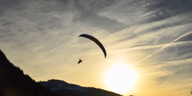 Luxury adventure trips paragliding car rides New Years Eve